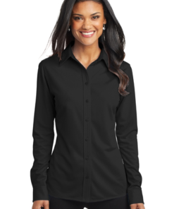 Port Authority Ladies Dimension Knit Dress Shirt - Image 6