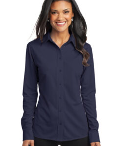 Port Authority Ladies Dimension Knit Dress Shirt - Image 7