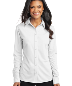 Port Authority Ladies Dimension Knit Dress Shirt - Image 8
