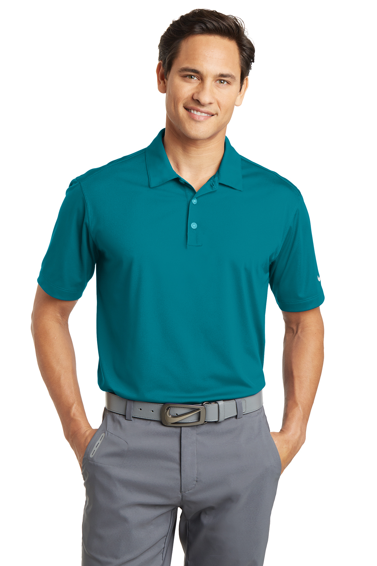 Nike Dri-FIT Vertical Mesh Polo - Image 1