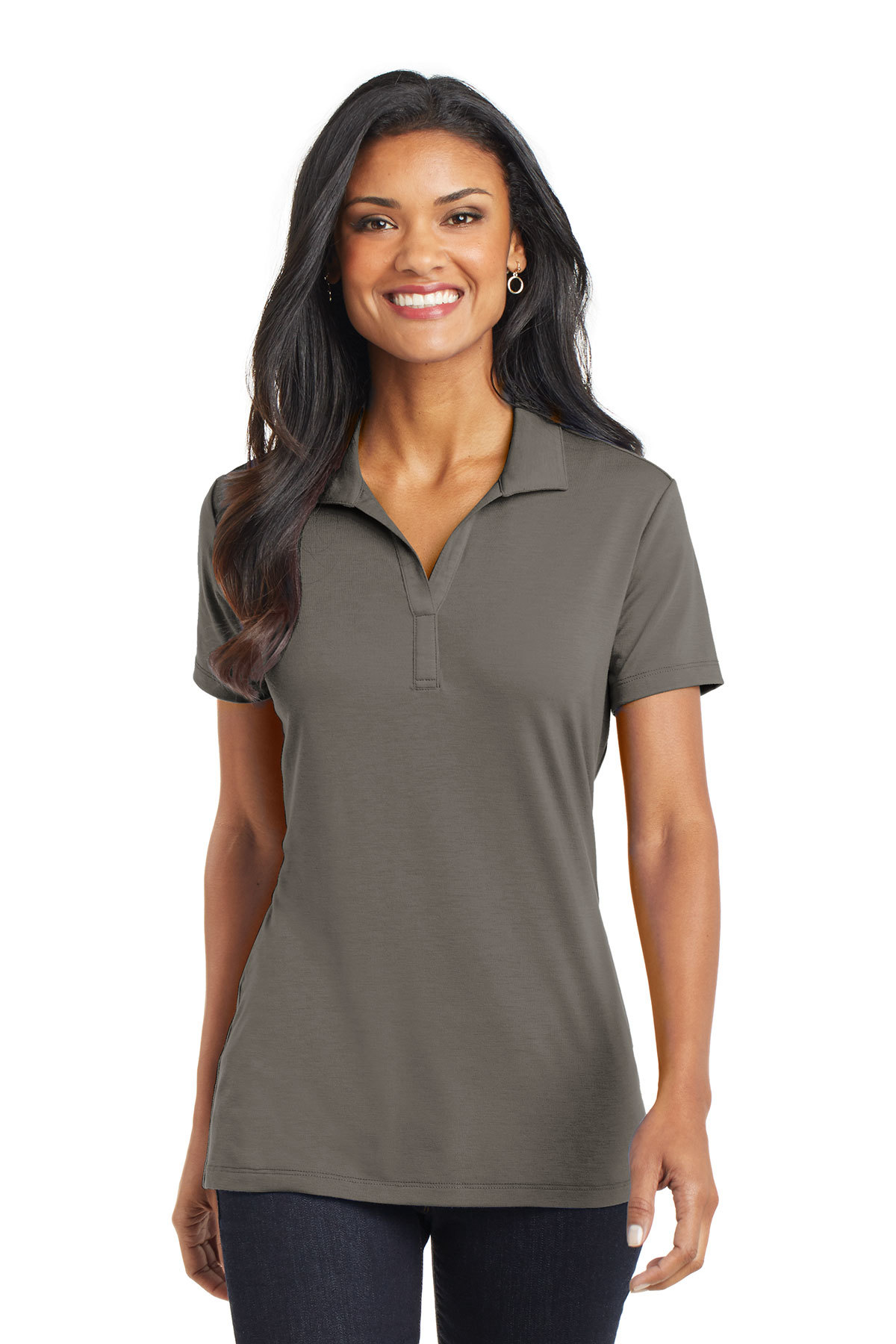 Port Authority Ladies Cotton Touch Performance Polo - Image 1