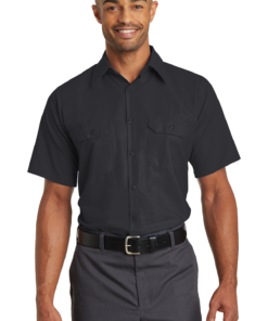 Red Kap Short Sleeve Solid Ripstop Shirt - Image 9