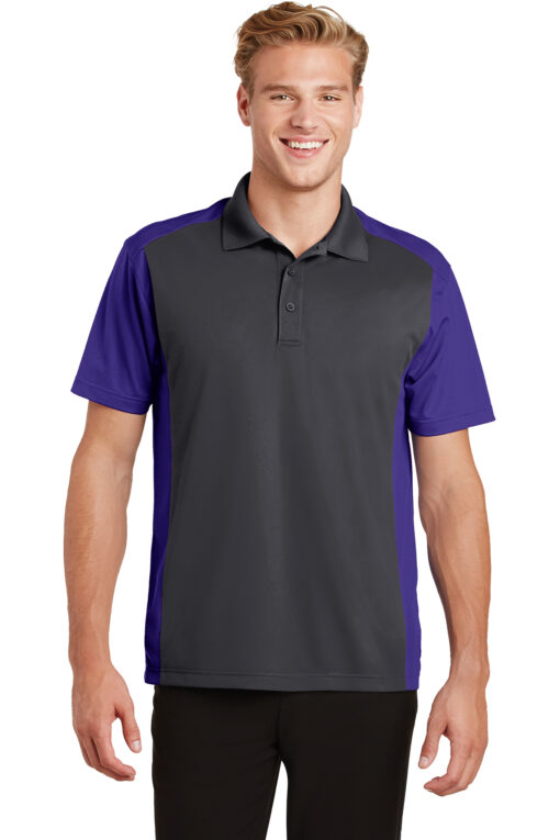 Sport-Tek Colorblock Micropique Sport-Wick Polo