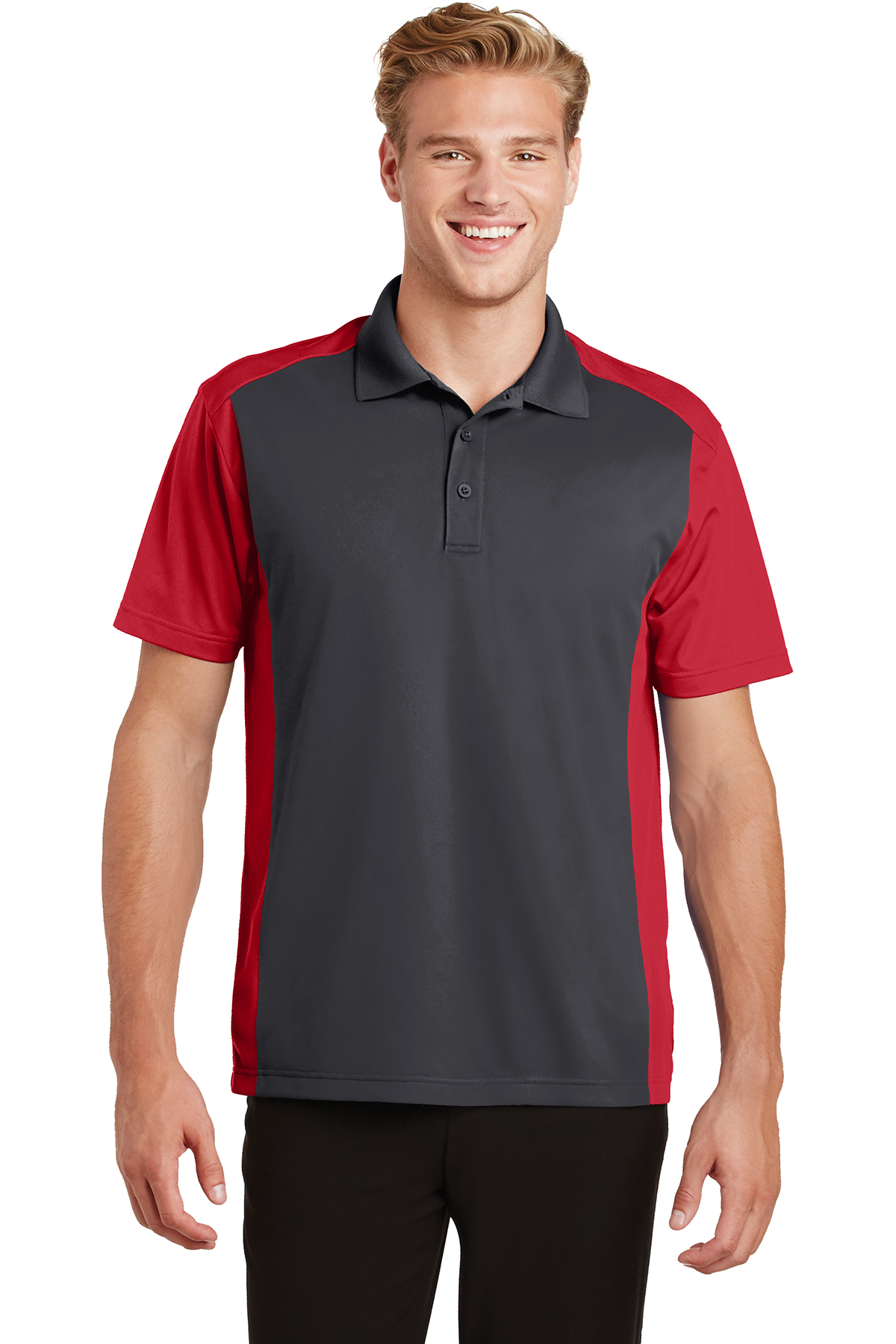 Sport-Tek Colorblock Micropique Sport-Wick Polo - Image 1