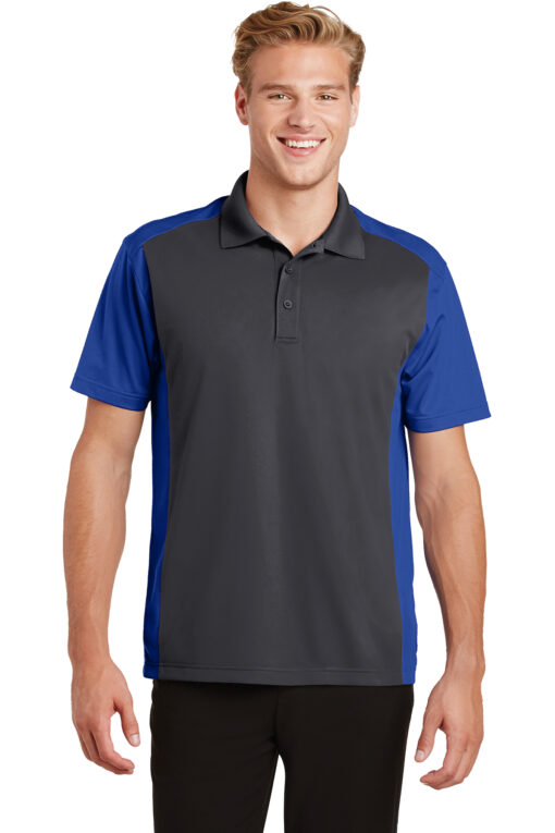 Sport-Tek Colorblock Micropique Sport-Wick Polo