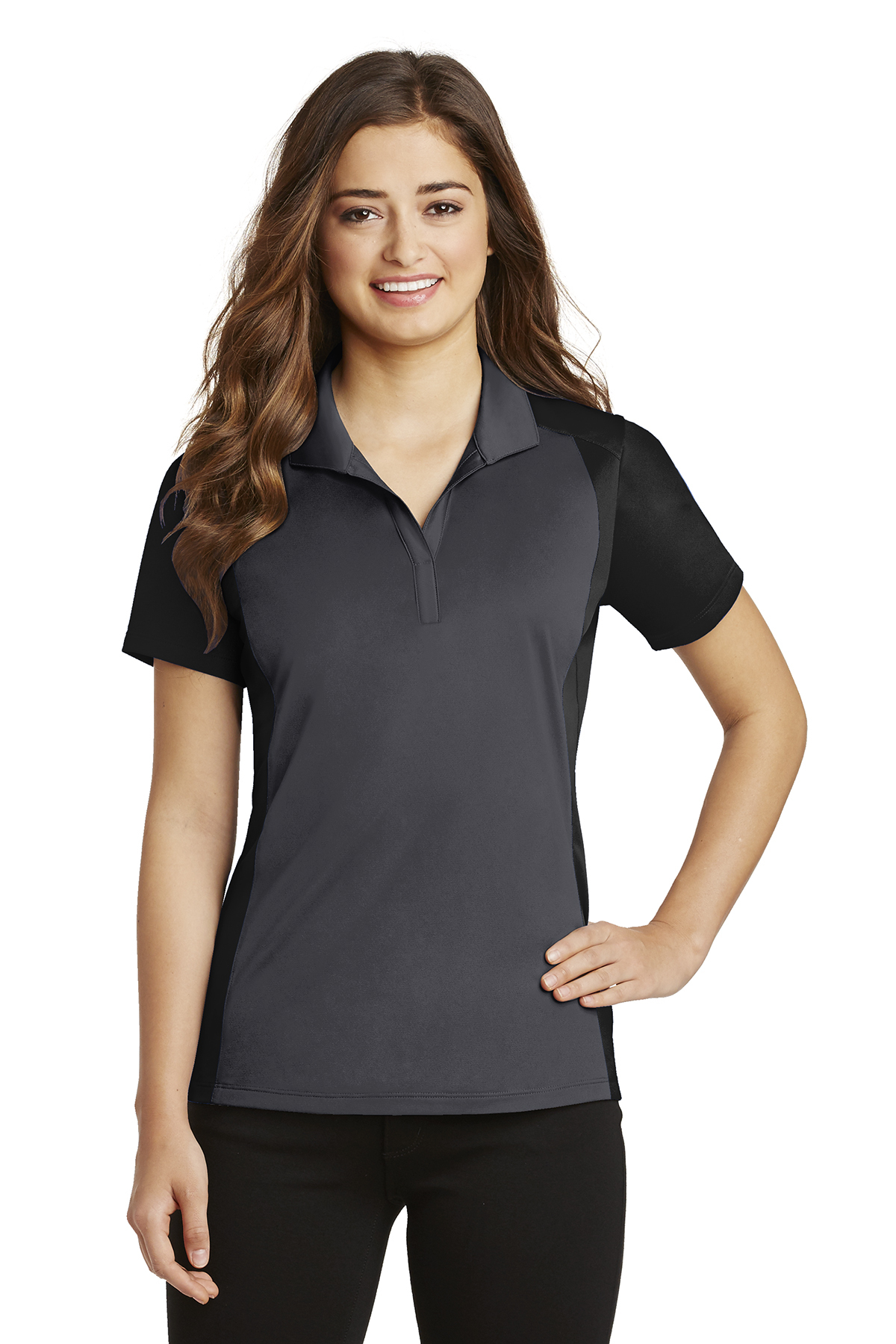 Sport-Tek Ladies Colorblock Micropique Sport-Wick Polo - Image 5