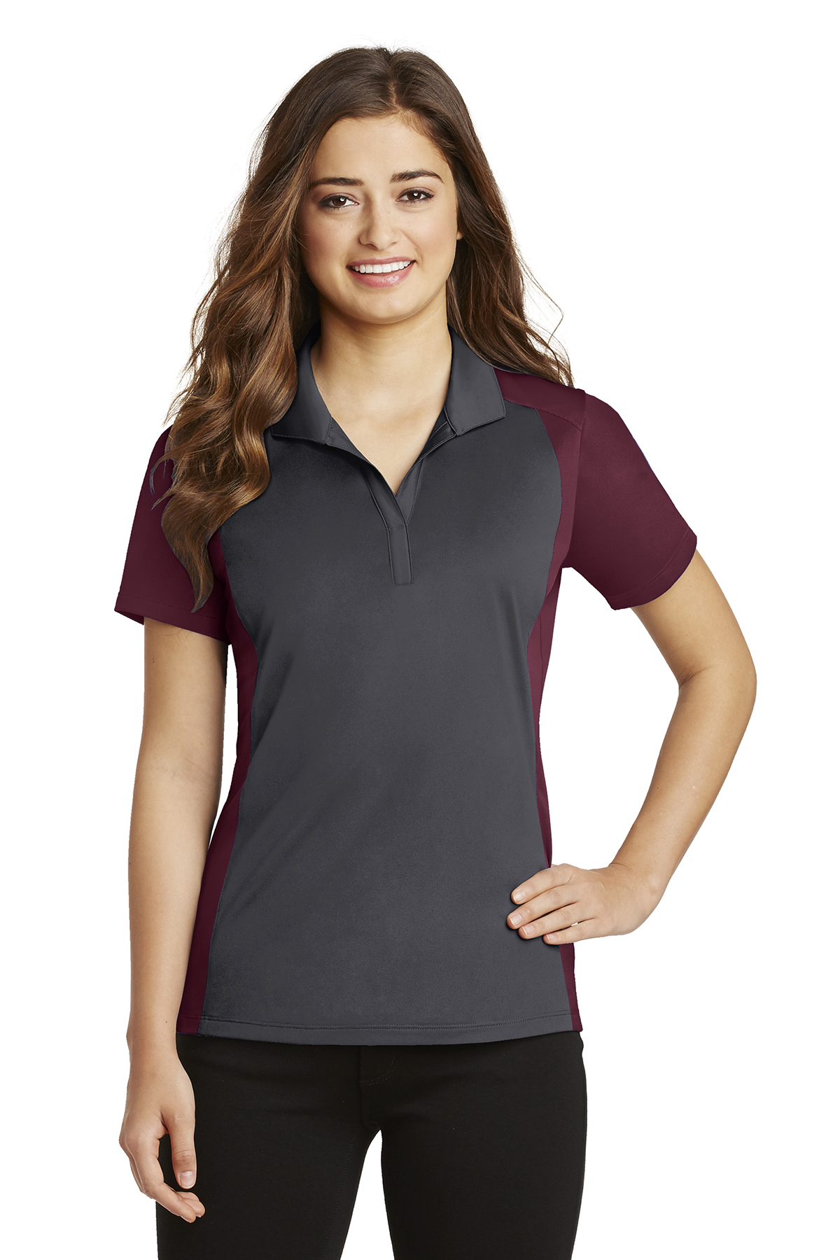 Sport-Tek Ladies Colorblock Micropique Sport-Wick Polo - Image 7