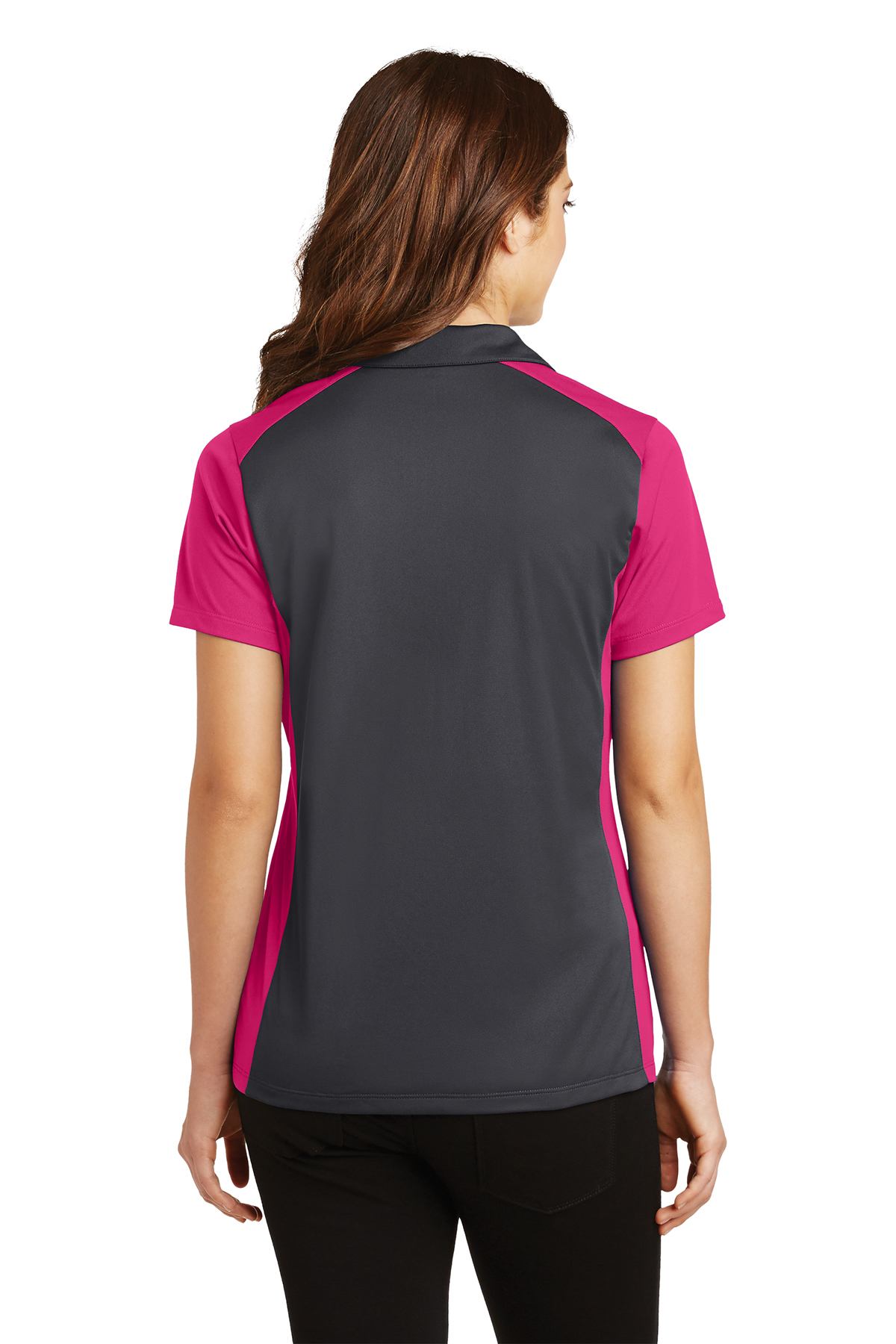 Sport-Tek Ladies Colorblock Micropique Sport-Wick Polo - Image 4