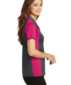 Sport-Tek Ladies Colorblock Micropique Sport-Wick Polo - Image 3