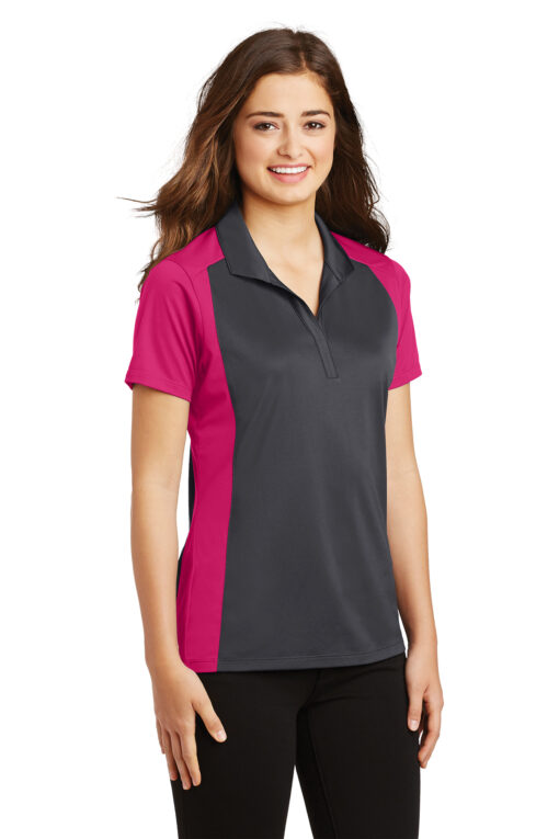 Sport-Tek Ladies Colorblock Micropique Sport-Wick Polo