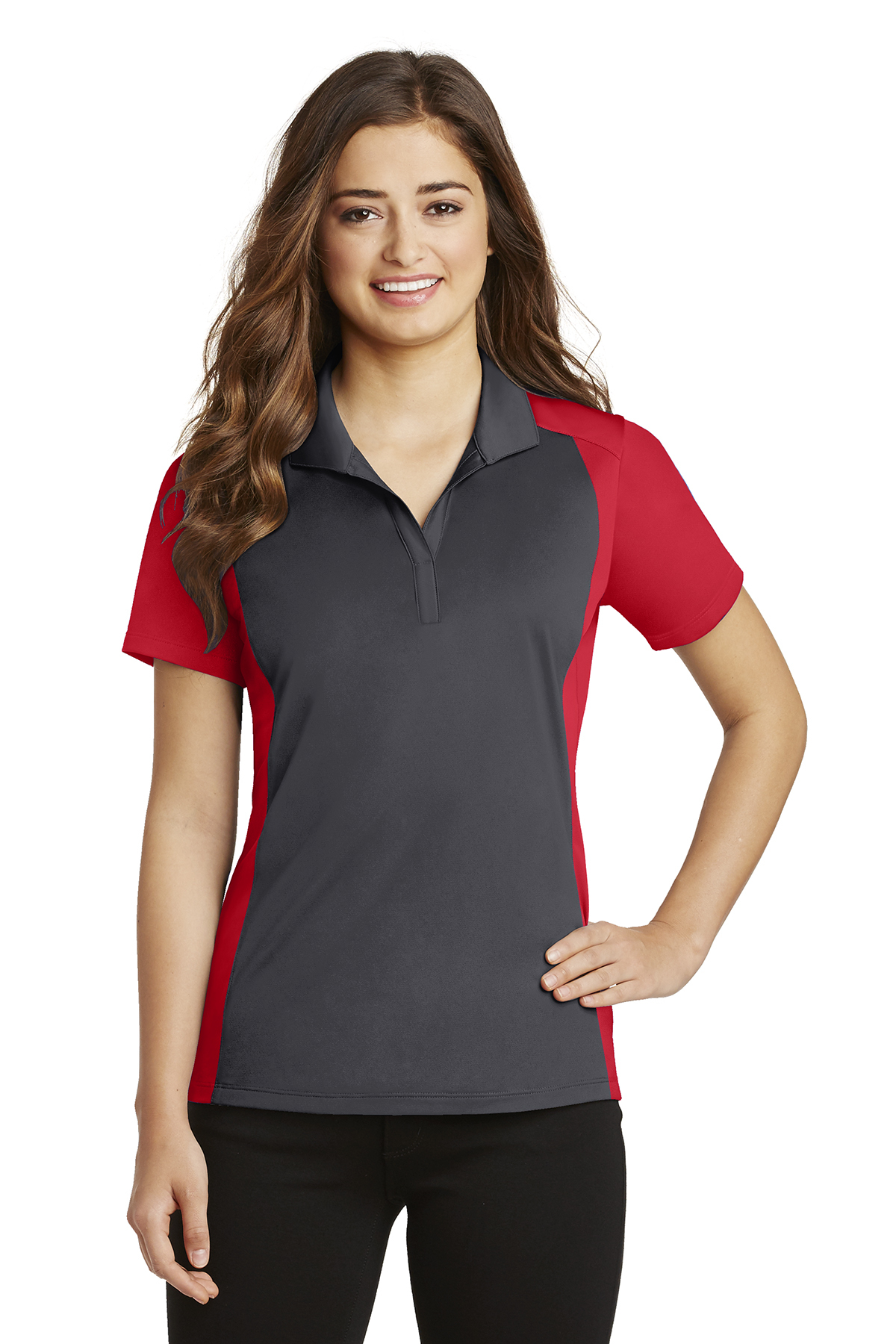 Sport-Tek Ladies Colorblock Micropique Sport-Wick Polo - Image 9