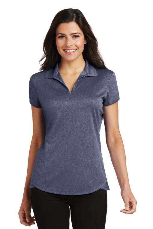 Port Authority Ladies Trace Heather Polo