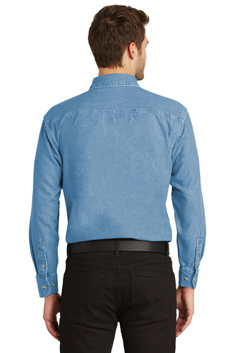 Port Authority Tall Long Sleeve Denim Shirt