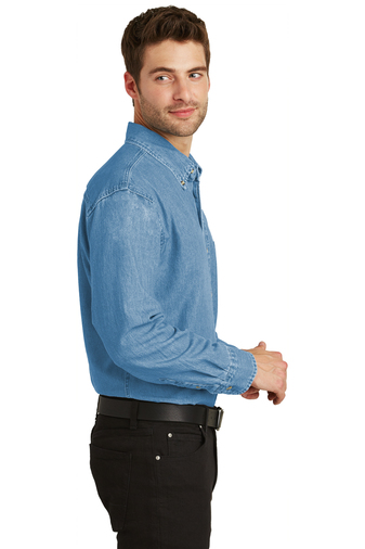 Port Authority Tall Long Sleeve Denim Shirt