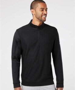 Adidas - Performance Textured Quarter-Zip Pullover - Image 4