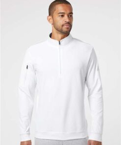 Adidas - Performance Textured Quarter-Zip Pullover - Image 6