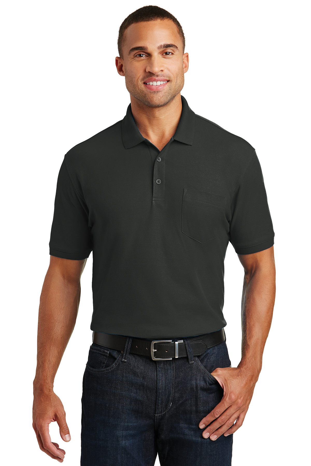 Port Authority Core Classic Pique Pocket Polo - Image 5