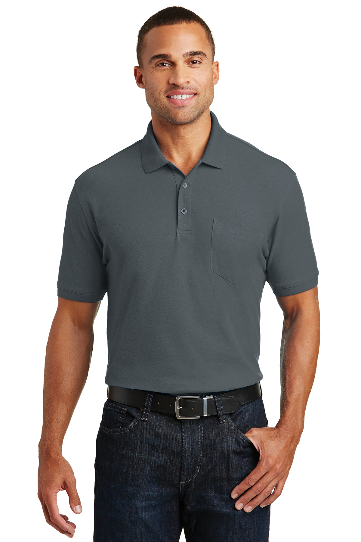 Port Authority Core Classic Pique Pocket Polo - Image 6