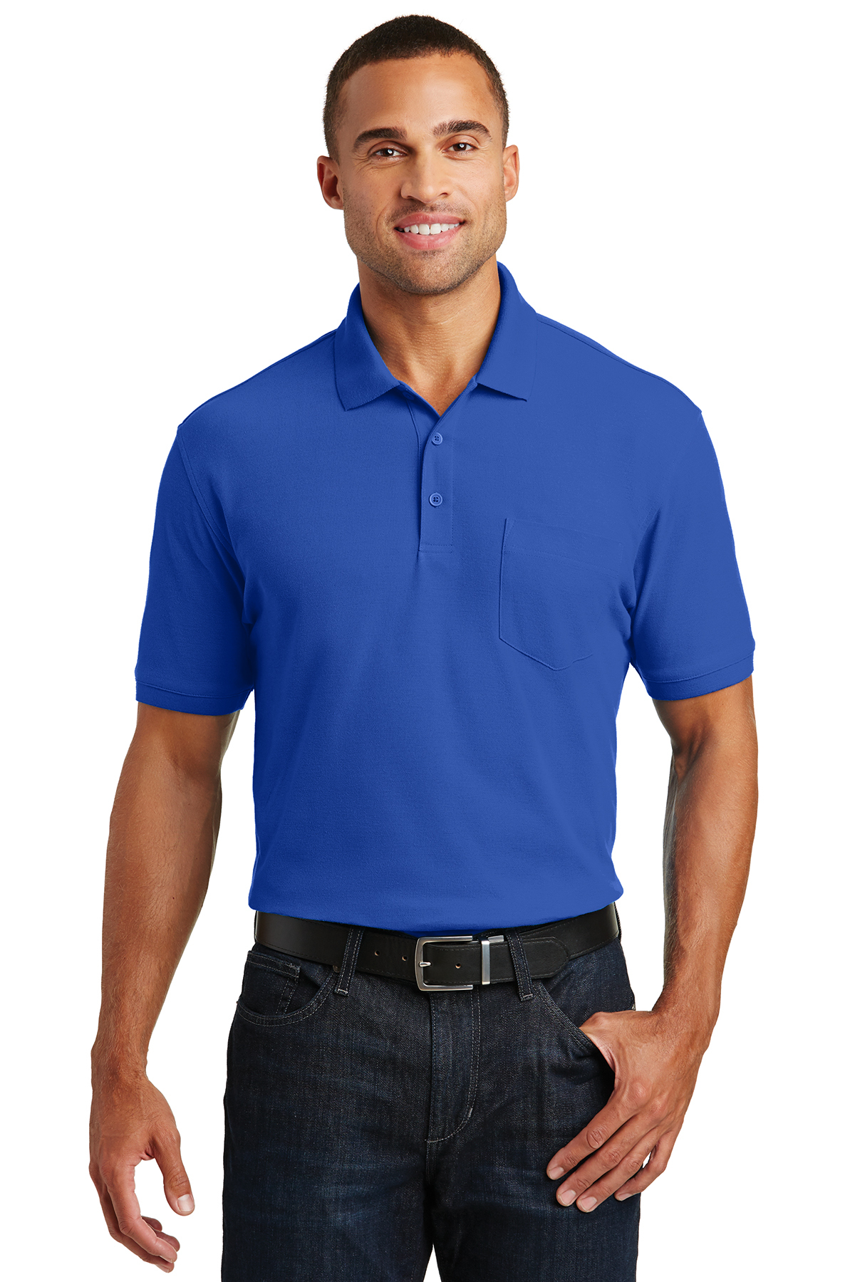 Port Authority Core Classic Pique Pocket Polo - Image 1