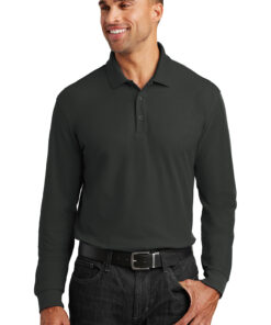 Port Authority Long Sleeve Core Classic Pique Polo - Image 5