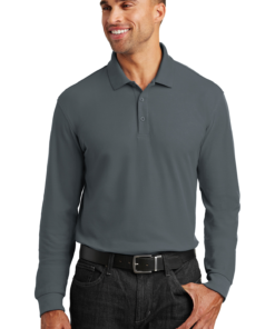 Port Authority Long Sleeve Core Classic Pique Polo - Image 6