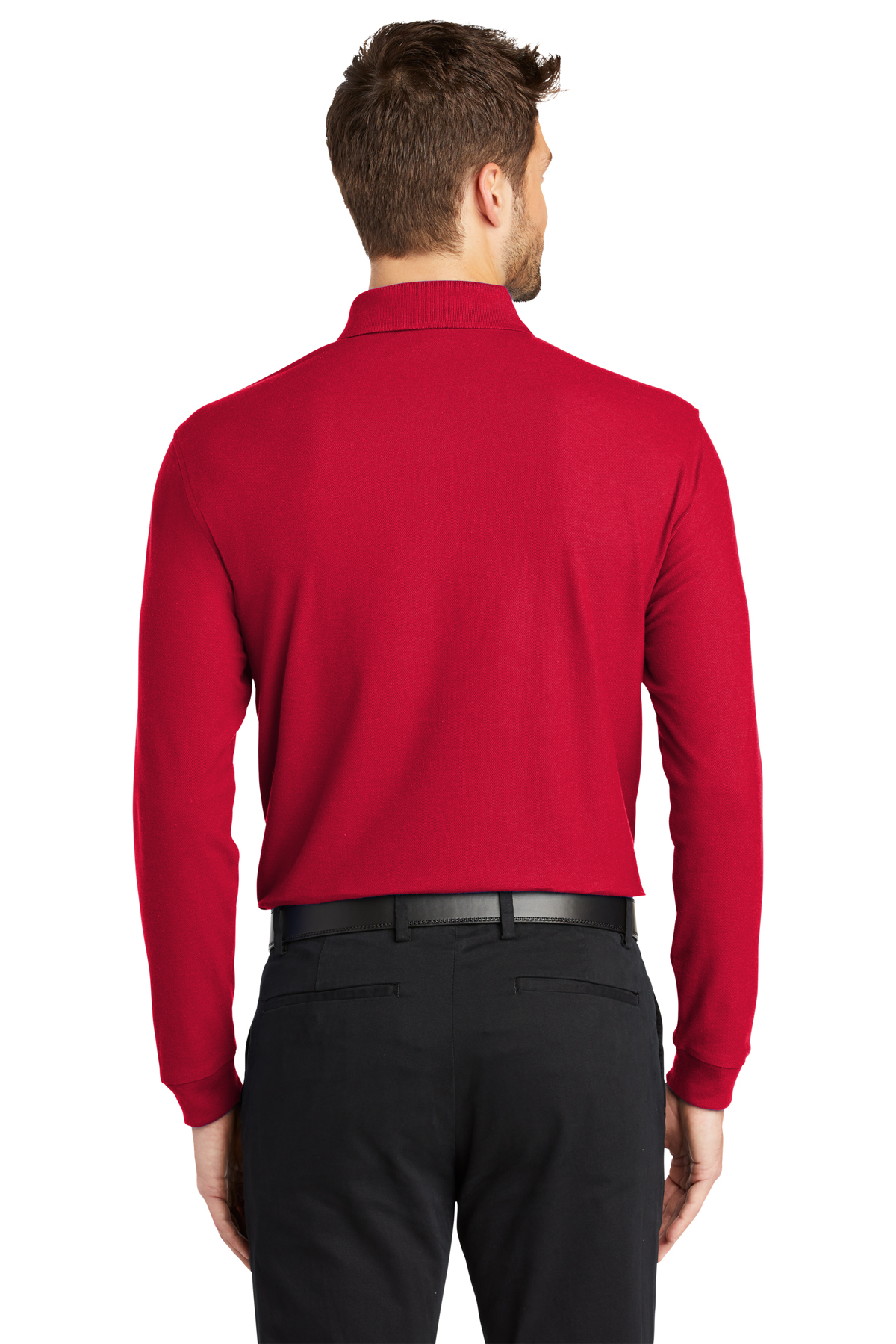 Port Authority Long Sleeve Core Classic Pique Polo - Image 2