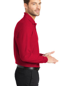 Port Authority Long Sleeve Core Classic Pique Polo - Image 3