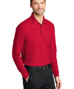 Port Authority Long Sleeve Core Classic Pique Polo - Image 4