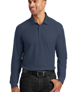 Port Authority Long Sleeve Core Classic Pique Polo - Image 7