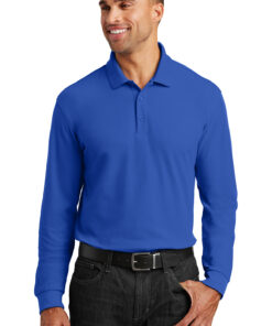 Port Authority Long Sleeve Core Classic Pique Polo - Image 8