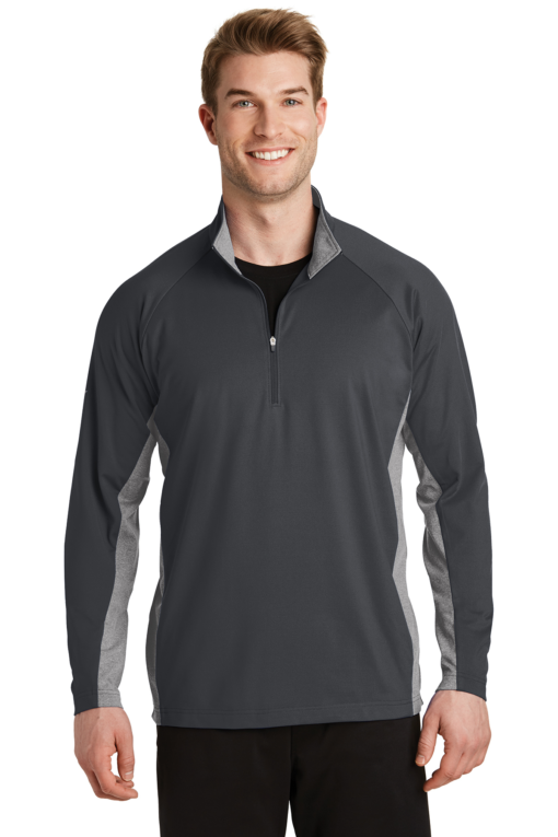 Sport-Tek Sport-Wick Stretch Contrast 1/4-Zip Pullover