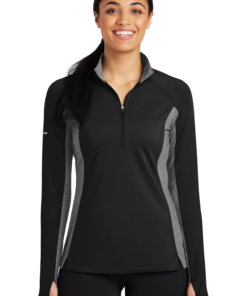 Sport-Tek Ladies Sport-Wick Stretch Contrast 1/2-Zip Pullover - Image 1