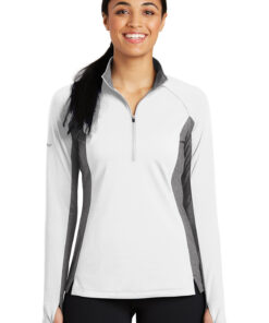 Sport-Tek Ladies Sport-Wick Stretch Contrast 1/2-Zip Pullover - Image 5