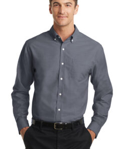 Port Authority Tall SuperPro Oxford Shirt - Image 7