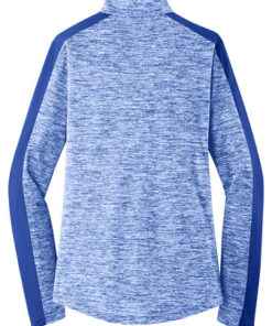 Sport-Tek Ladies PosiCharge Electric Heather Colorblock 1/4-Zip Pullover - Image 7