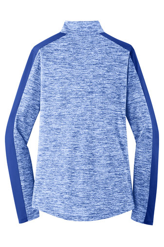 Sport-Tek Ladies PosiCharge Electric Heather Colorblock 1/4-Zip Pullover