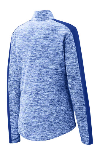 Sport-Tek Ladies PosiCharge Electric Heather Colorblock 1/4-Zip Pullover