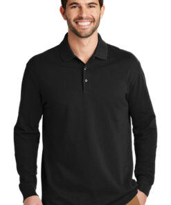 Port Authority EZCotton Long Sleeve Polo - Image 7