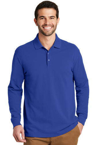 Port Authority EZCotton Long Sleeve Polo