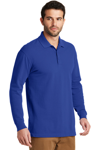 Port Authority EZCotton Long Sleeve Polo