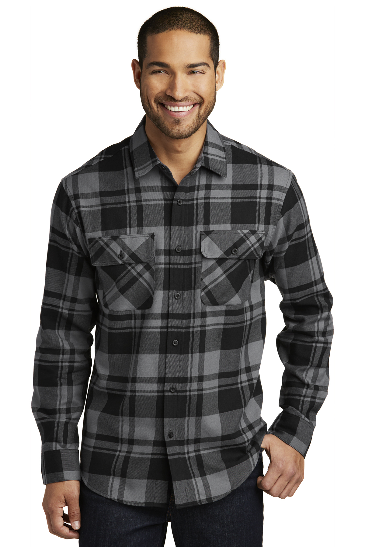 Port Authority Plaid Flannel Shirt - Image 1