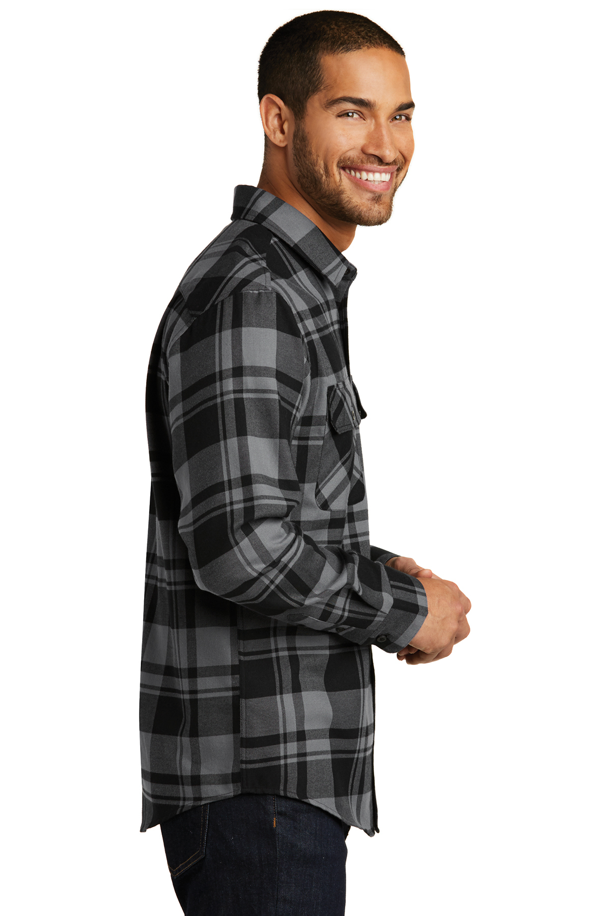 Port Authority Plaid Flannel Shirt - Image 3
