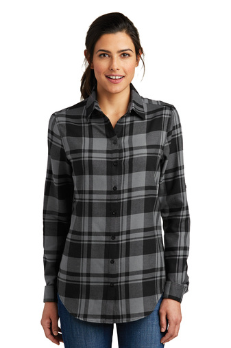 Port Authority Ladies Plaid Flannel Tunic