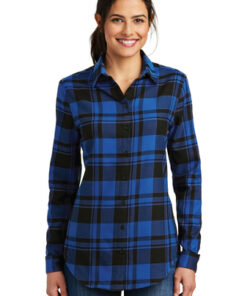 Port Authority Ladies Plaid Flannel Tunic - Image 9