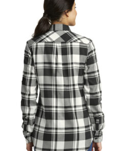 Port Authority Ladies Plaid Flannel Tunic - Image 5
