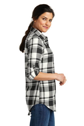 Port Authority Ladies Plaid Flannel Tunic