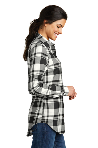 Port Authority Ladies Plaid Flannel Tunic