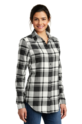 Port Authority Ladies Plaid Flannel Tunic