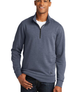 New Era Tri-Blend Fleece 1/4-Zip Pullover - Image 1