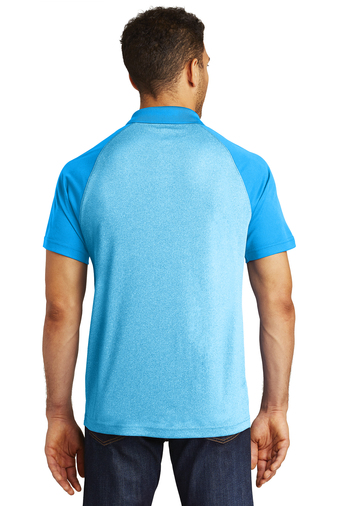 Sport-Tek PosiCharge RacerMesh Raglan Heather Block Polo